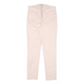 CALVIN KLEIN JEANS Womens Cotton Cream Slim Skinny Trousers W28 L27 Stylish