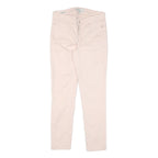 CALVIN KLEIN JEANS Womens Cotton Cream Slim Skinny Trousers W28 L27 Stylish