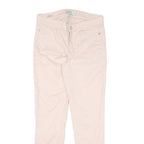 CALVIN KLEIN JEANS Womens Cotton Cream Slim Skinny Trousers W28 L27 Stylish