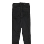 LEVI'S Womens Jeans Black Slim Skinny Denim Raw W25 L30 Stylish Fitted