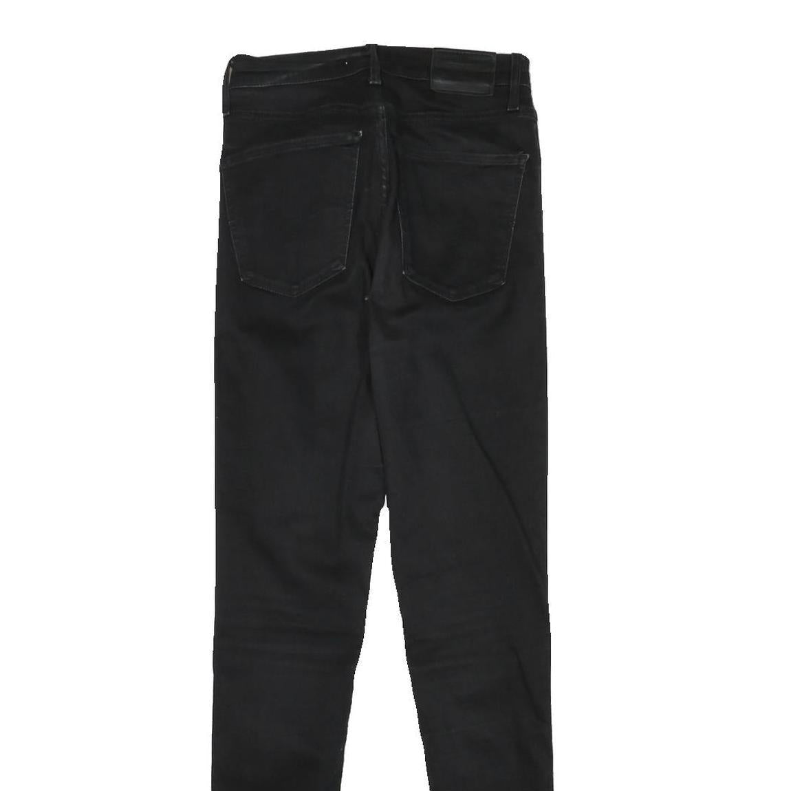 LEVI'S Womens Jeans Black Slim Skinny Denim Raw W25 L30 Stylish Fitted