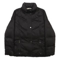 CALVIN KLEIN Womens Black Puffer Jacket M Polyester Woven Plain Zip Stand-Up