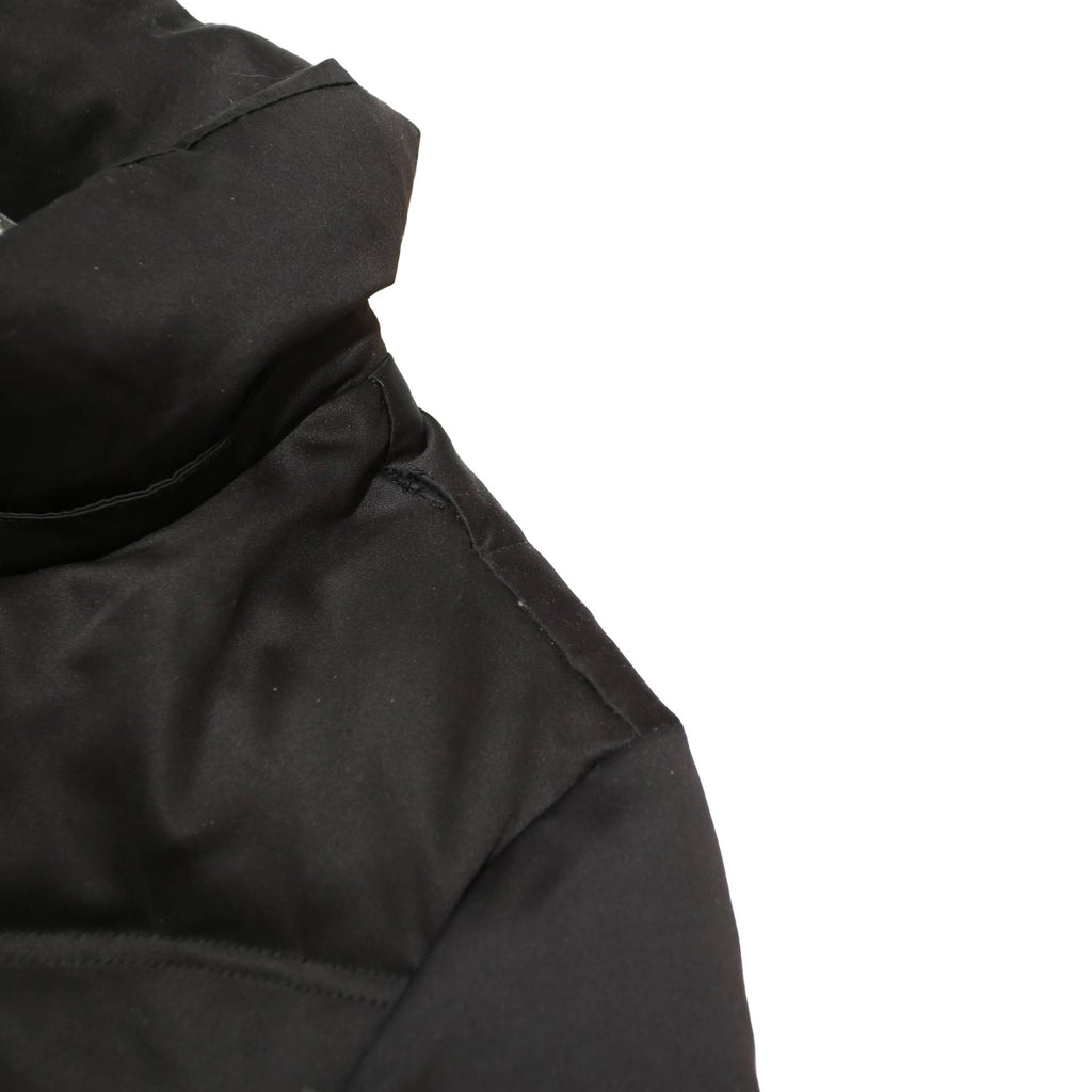 CALVIN KLEIN Womens Black Puffer Jacket M Polyester Woven Plain Zip Stand-Up