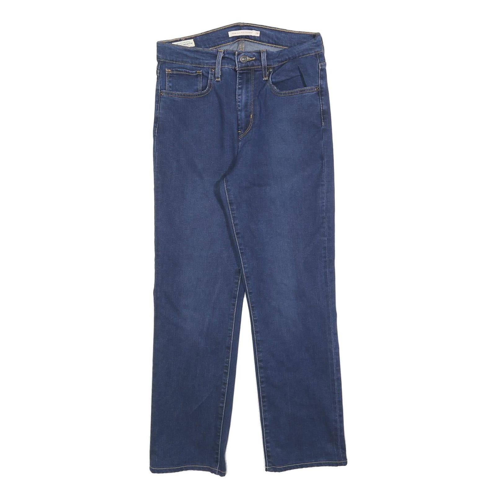 LEVI'S 724 Womens Jeans Blue Regular Straight Denim Medium W28 L25 Classic Fit