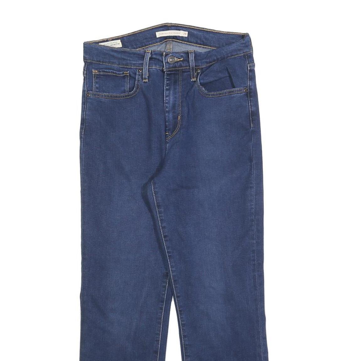 LEVI'S 724 Womens Jeans Blue Regular Straight Denim Medium W28 L25 Classic Fit