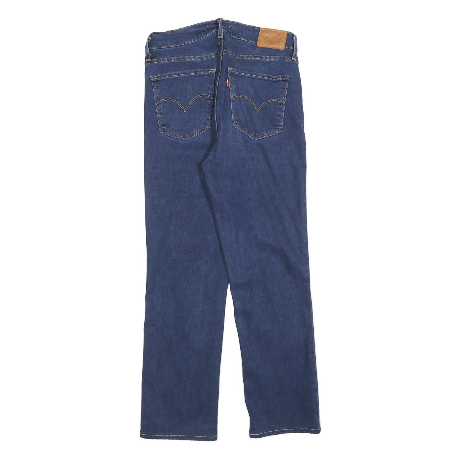 LEVI'S 724 Womens Jeans Blue Regular Straight Denim Medium W28 L25 Classic Fit