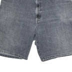 WRANGLER Mens Denim Grey Casual Shorts L W36 Carpenter Style Cotton Workwear
