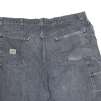 WRANGLER Mens Denim Grey Casual Shorts L W36 Carpenter Style Cotton Workwear