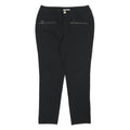FIORELLA RUBINO Womens Polyester Blend Black Slim Trousers W32 L29 Zip Fastening
