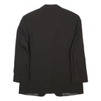 BALMAIN Mens Black Classic Wool Tailored Jacket M Button Plain Formal