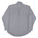 TOMMY HILFIGER Mens Grey Button Down Shirt M Classic Cotton Blend Casual