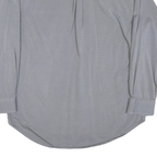 TOMMY HILFIGER Mens Grey Button Down Shirt M Classic Cotton Blend Casual