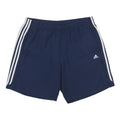 ADIDAS Mens Shorts Blue XL W34 Sports Casual Polyester Comfortable Elastic Waist