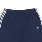 ADIDAS Mens Shorts Blue XL W34 Sports Casual Polyester Comfortable Elastic Waist