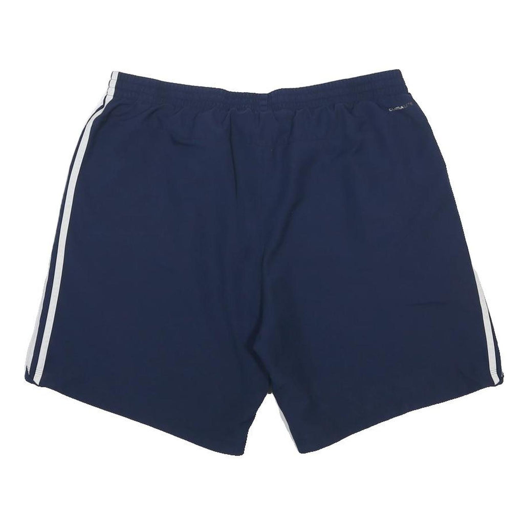 ADIDAS Mens Shorts Blue XL W34 Sports Casual Polyester Comfortable Elastic Waist