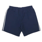 ADIDAS Mens Shorts Blue XL W34 Sports Casual Polyester Comfortable Elastic Waist