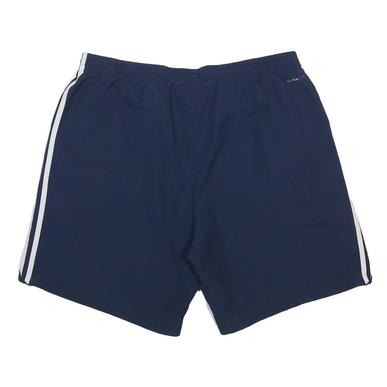 ADIDAS Mens Shorts Blue XL W34 Sports Casual Polyester Comfortable Elastic Waist