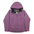 JACK WOLFSKIN Womens Purple Outdoor Jacket L Polyester Hooded Zip Plain