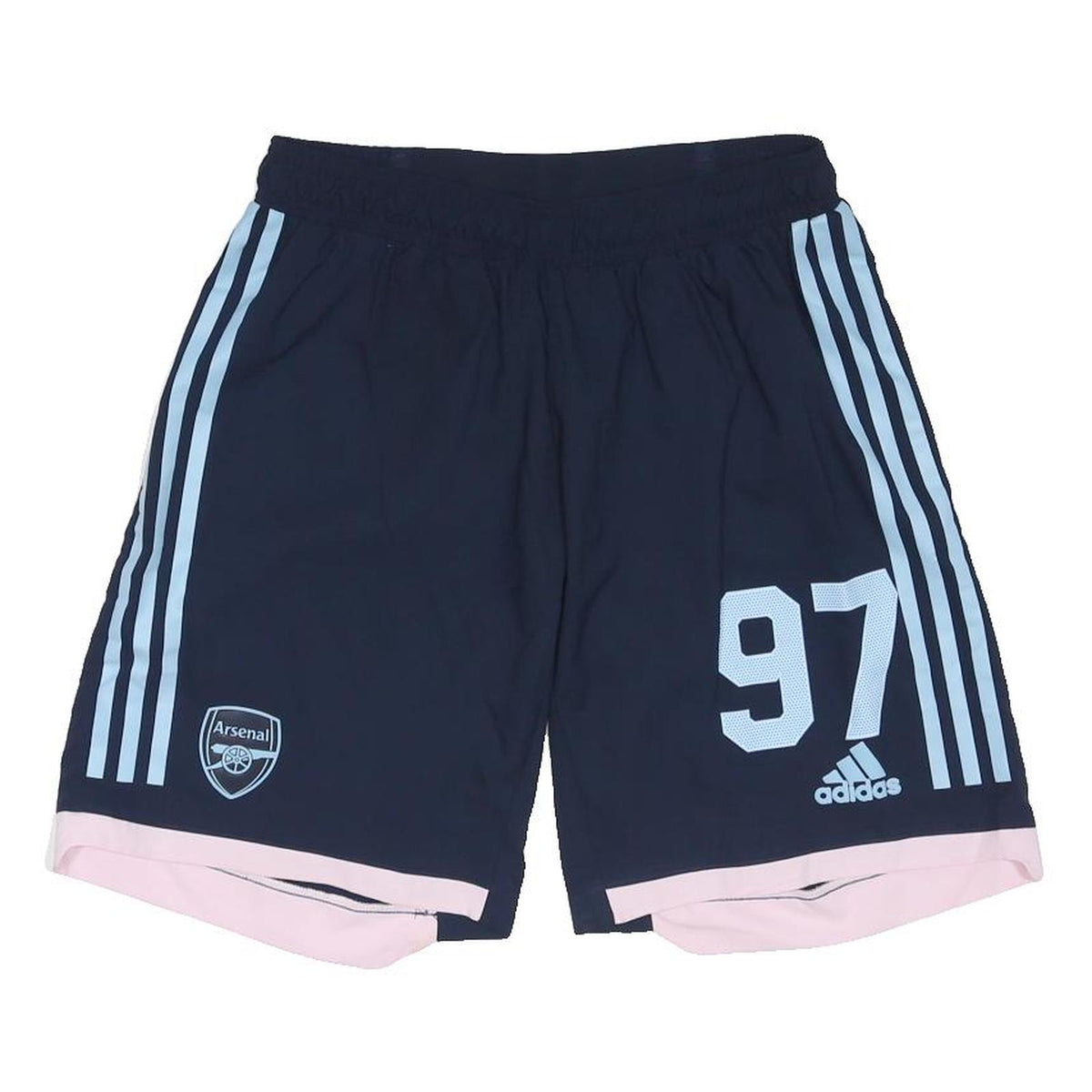 ADIDAS Mens Navy Blue Arsenal Football Casual Shorts M W28