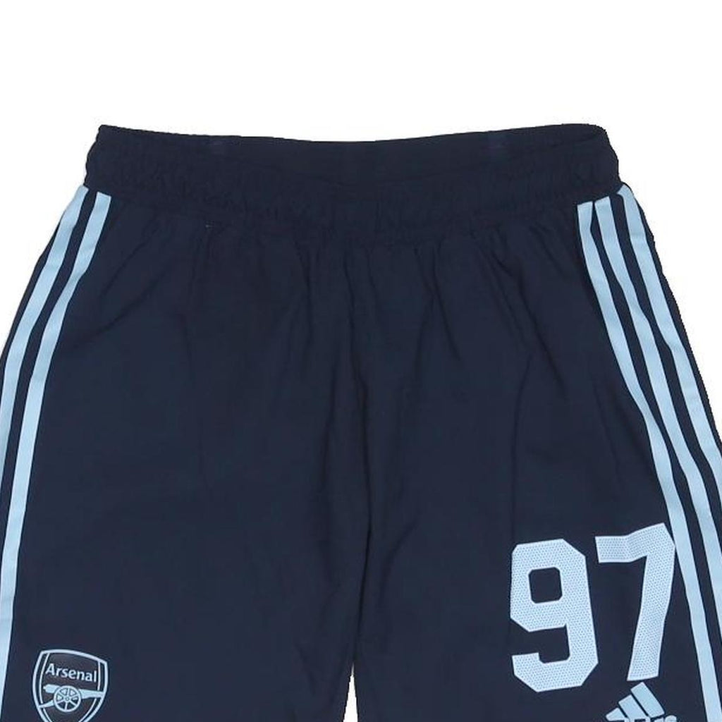 ADIDAS Mens Navy Blue Arsenal Football Casual Shorts M W28