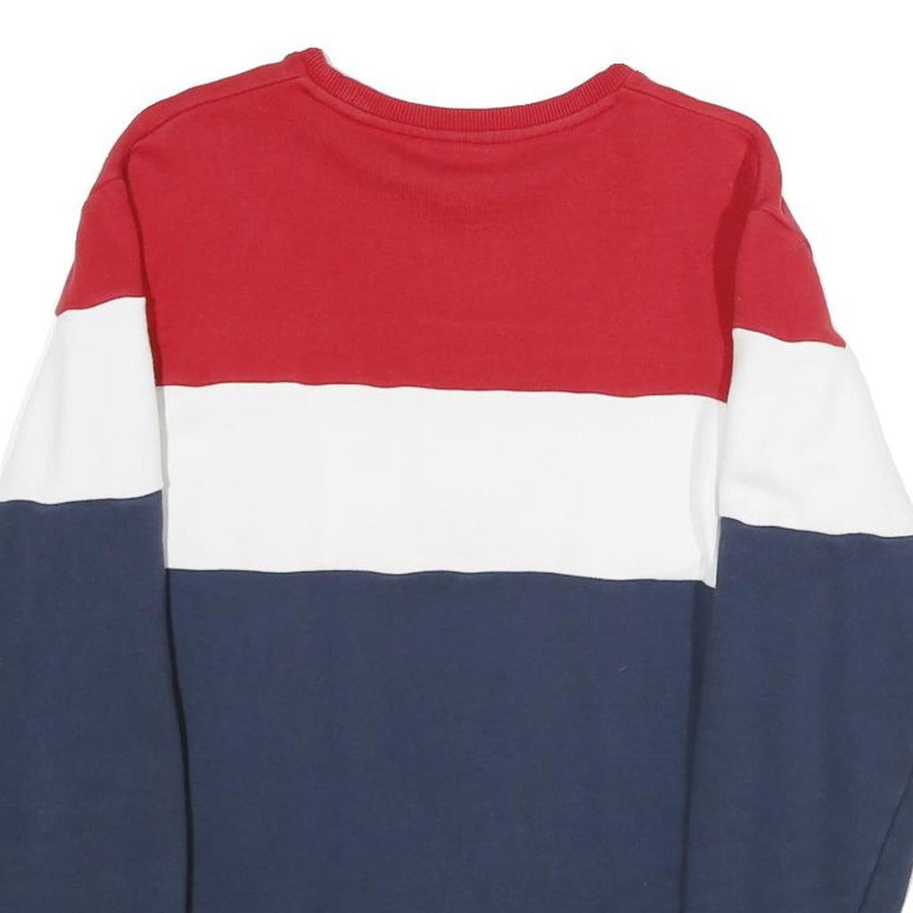 ELLESSE Mens Red White & Blue Crew Neck M Sweatshirt Cotton Blend Casual