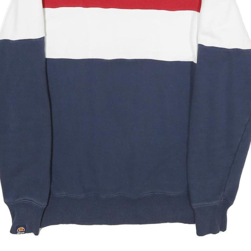 ELLESSE Mens Red White & Blue Crew Neck M Sweatshirt Cotton Blend Casual
