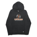 NEW ERA Mens Black Orange Baseball Pullover Hoodie L Cotton Blend Casual Wear