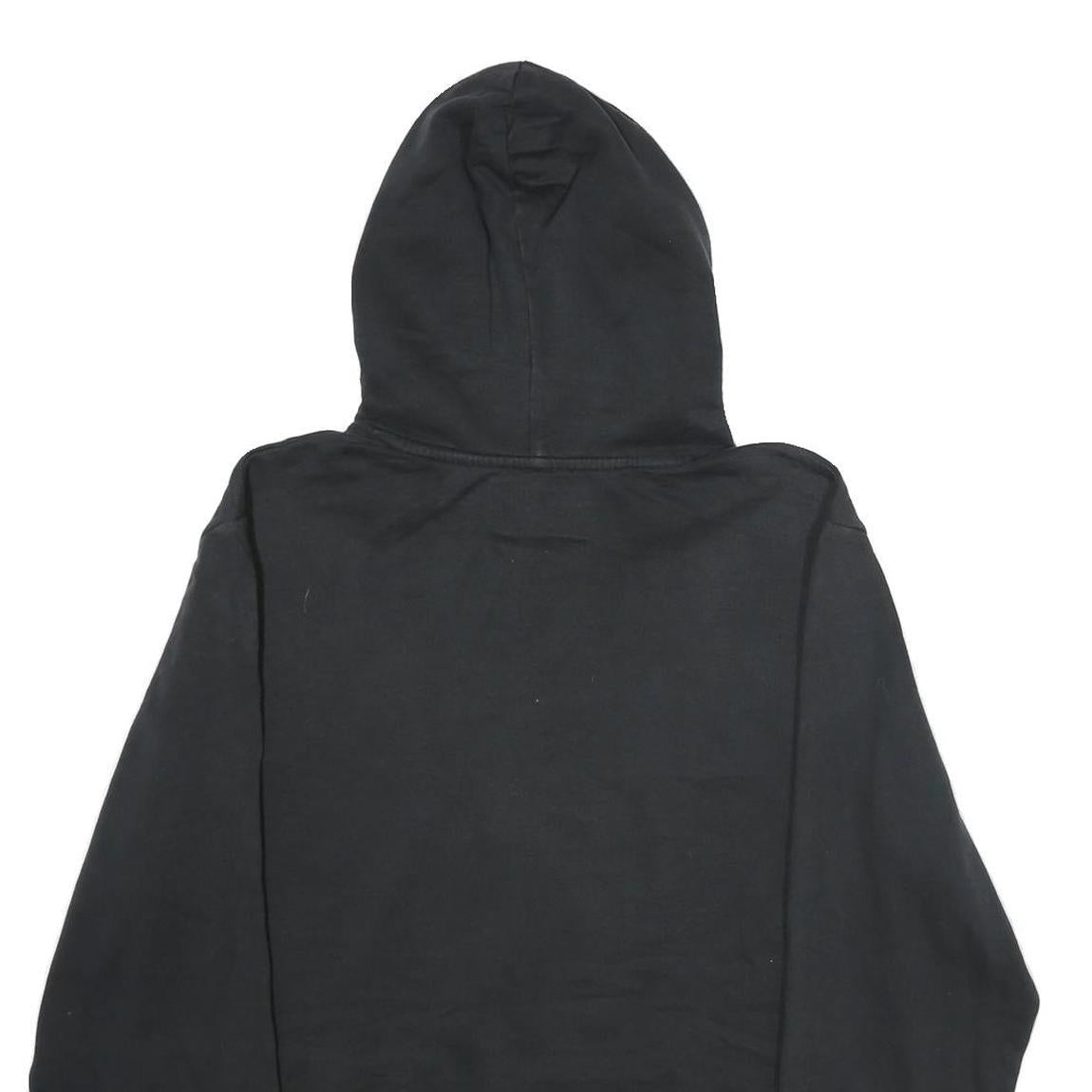 NEW ERA Mens Black Orange Baseball Pullover Hoodie L Cotton Blend Casual Wear