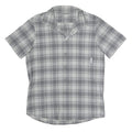 MAMMUT Mens Grey Shirt Short Sleeve Collared Check S Lightweight Outdoor Top