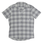 MAMMUT Mens Grey Shirt Short Sleeve Collared Check S Lightweight Outdoor Top