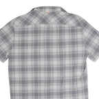 MAMMUT Mens Grey Shirt Short Sleeve Collared Check S Lightweight Outdoor Top
