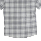 MAMMUT Mens Grey Shirt Short Sleeve Collared Check S Lightweight Outdoor Top
