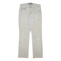 LEVI'S 505 Mens Jeans White Regular Straight Denim Light W30 L29 Classic Fit Zip