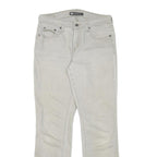 LEVI'S 505 Mens Jeans White Regular Straight Denim Light W30 L29 Classic Fit Zip