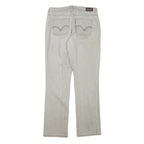 LEVI'S 505 Mens Jeans White Regular Straight Denim Light W30 L29 Classic Fit Zip