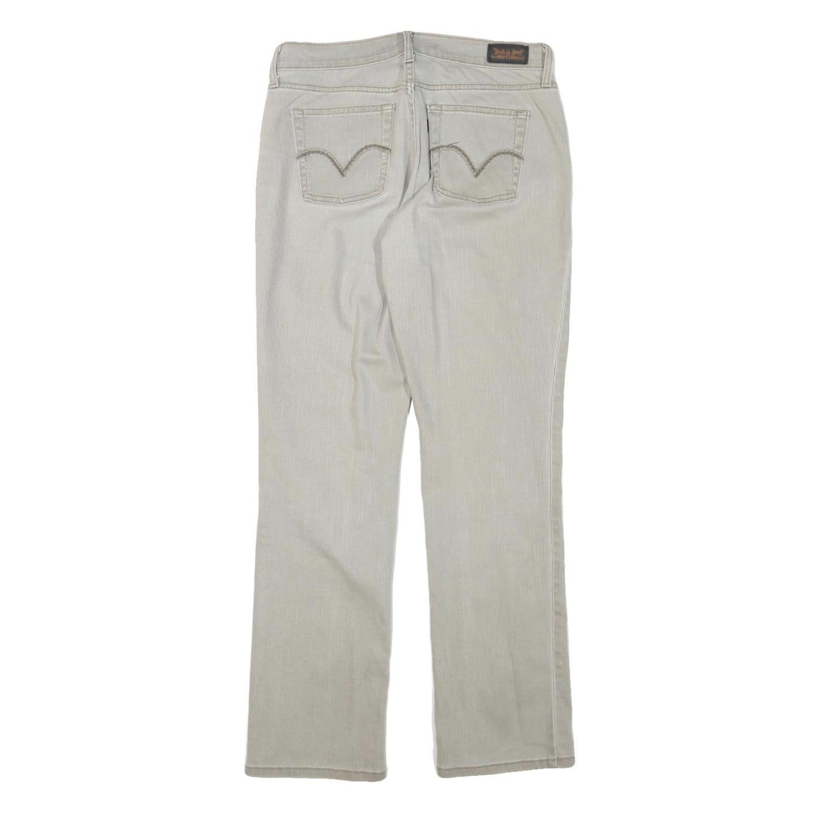 LEVI'S 505 Mens Jeans White Regular Straight Denim Light W30 L29 Classic Fit Zip