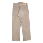 LEVI'S 501 Womens Jeans Beige Regular Straight Denim Medium W27 L25 Classic Fit