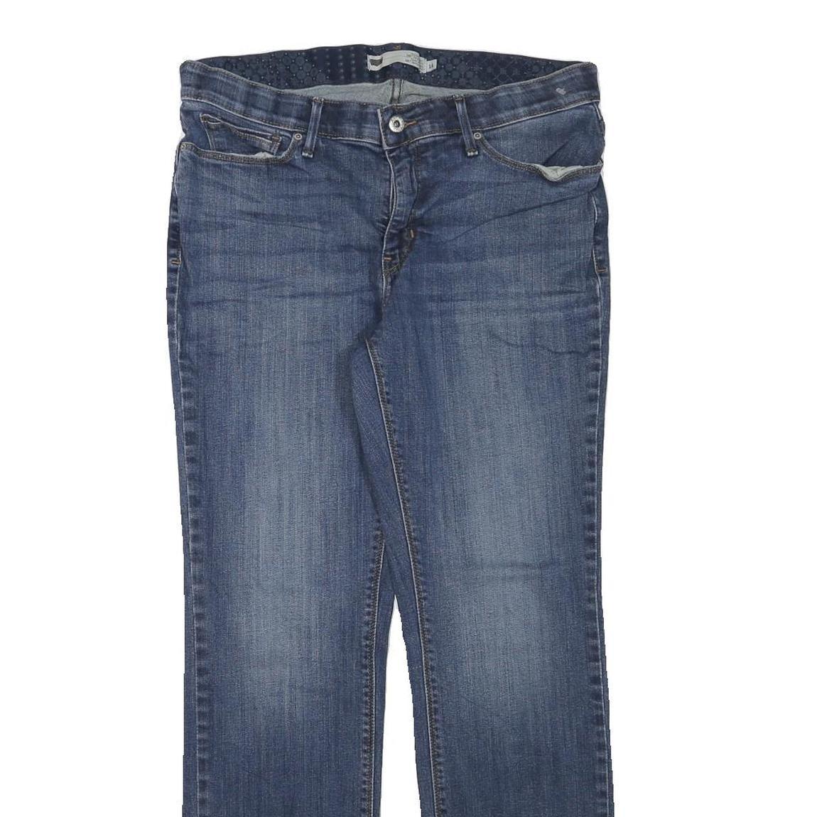 LEVI'S Womens Jeans Blue Regular Straight Denim Medium W32 L30 Classic Zip