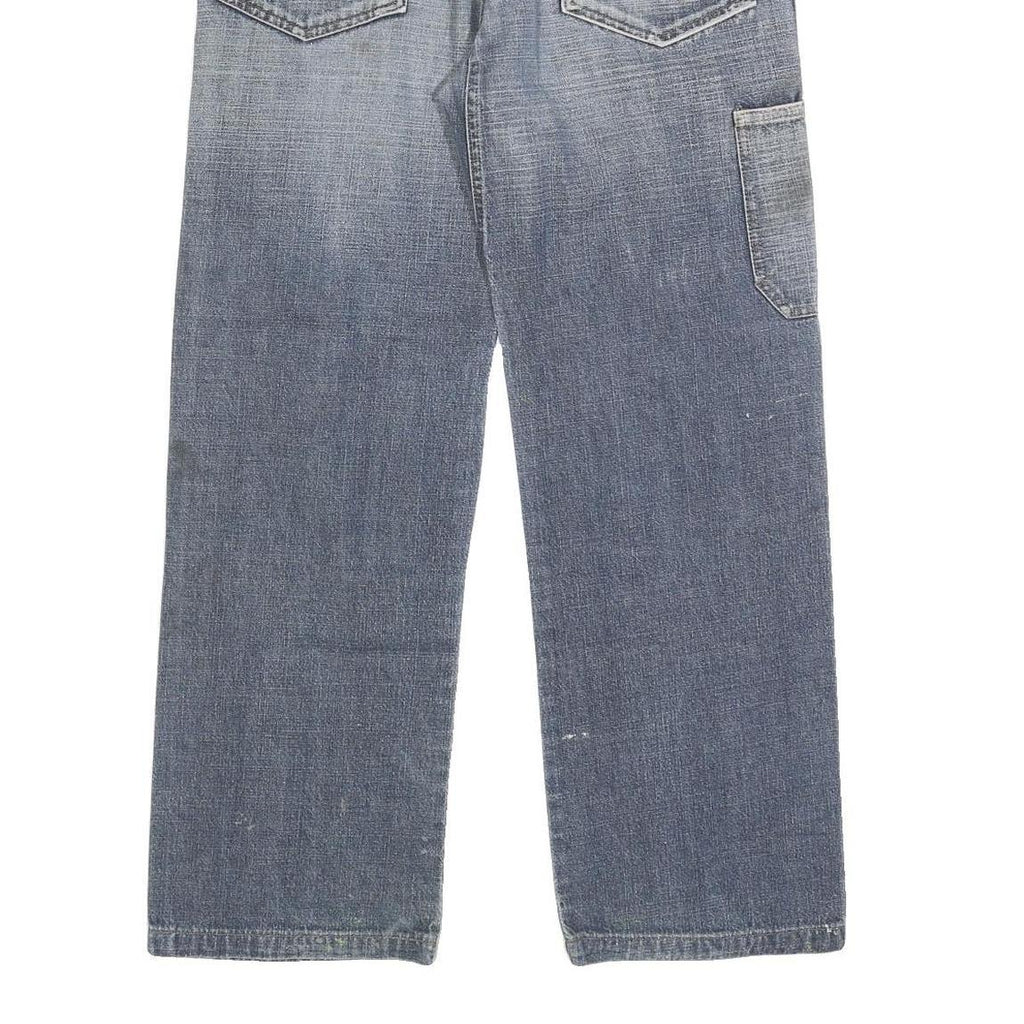 CAPE Mens Relaxed Blue Denim W34 L30 Cotton Blend Zip Pockets Casual Workwear