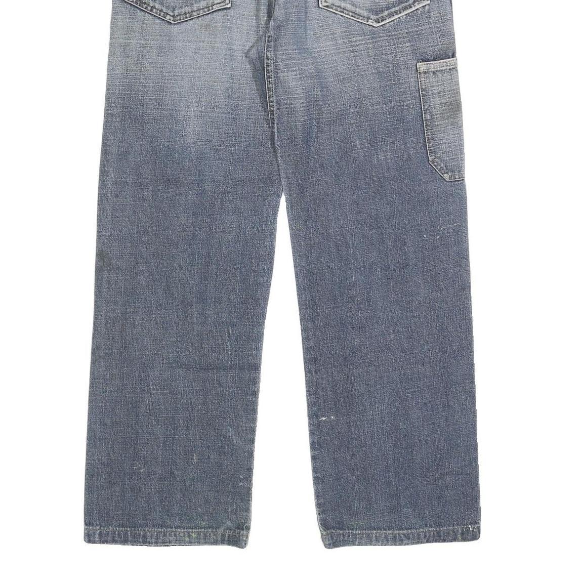 CAPE Mens Relaxed Blue Denim W34 L30 Cotton Blend Zip Pockets Casual Workwear