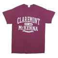 MV SPORT Mens Maroon Claremont McKenna College Graphic T-Shirt M Short Sleeve
