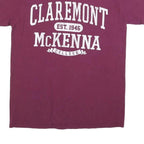 MV SPORT Mens Maroon Claremont McKenna College Graphic T-Shirt M Short Sleeve