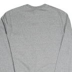 CHAMPION Mens Grey Crew Neck S Cotton Blend Logo Print Casual Sweatshirt
