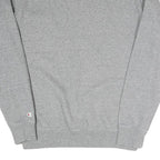 CHAMPION Mens Grey Crew Neck S Cotton Blend Logo Print Casual Sweatshirt