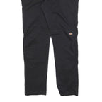 DICKIES Mens Black Slim Straight Trousers W36 L32 Cotton Blend Workwear Zip