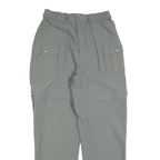 SPORTIF Womens Polyester Blend Grey Regular Straight Trousers W28 L29 Casual Zip