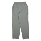 SPORTIF Womens Polyester Blend Grey Regular Straight Trousers W28 L29 Casual Zip