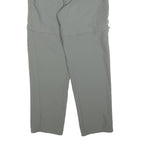 SPORTIF Womens Polyester Blend Grey Regular Straight Trousers W28 L29 Casual Zip