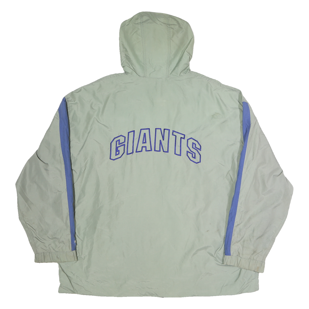 PUMA Mens Grey & Blue Giants Hooded Zip Jacket XL Polyester Sportswear Casual