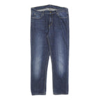 CARHARTT Mens Jeans Blue Slim Slim Denim Medium W33 L27 Classic Fit Zip Closure